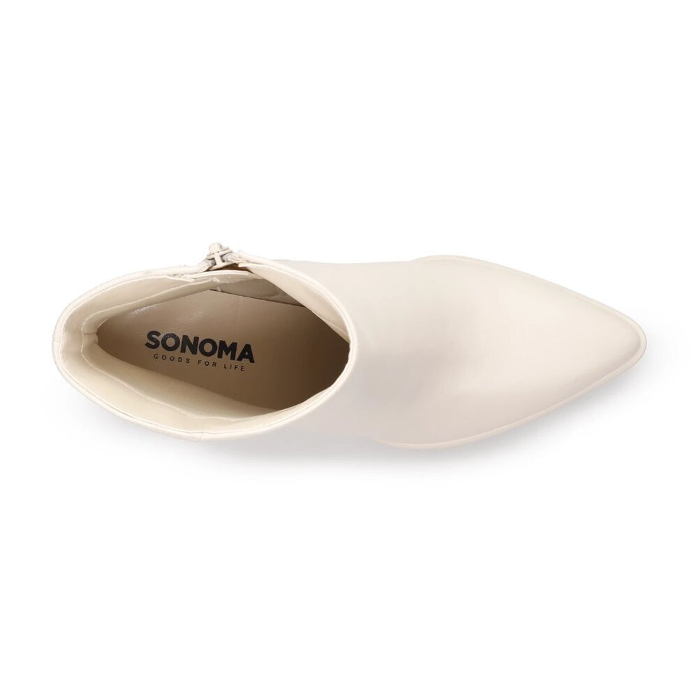 🖤 Sonoma Goods For Life Women's AnklHeeled Boots in Bone | Size 8.5 - Picture 3 of 3